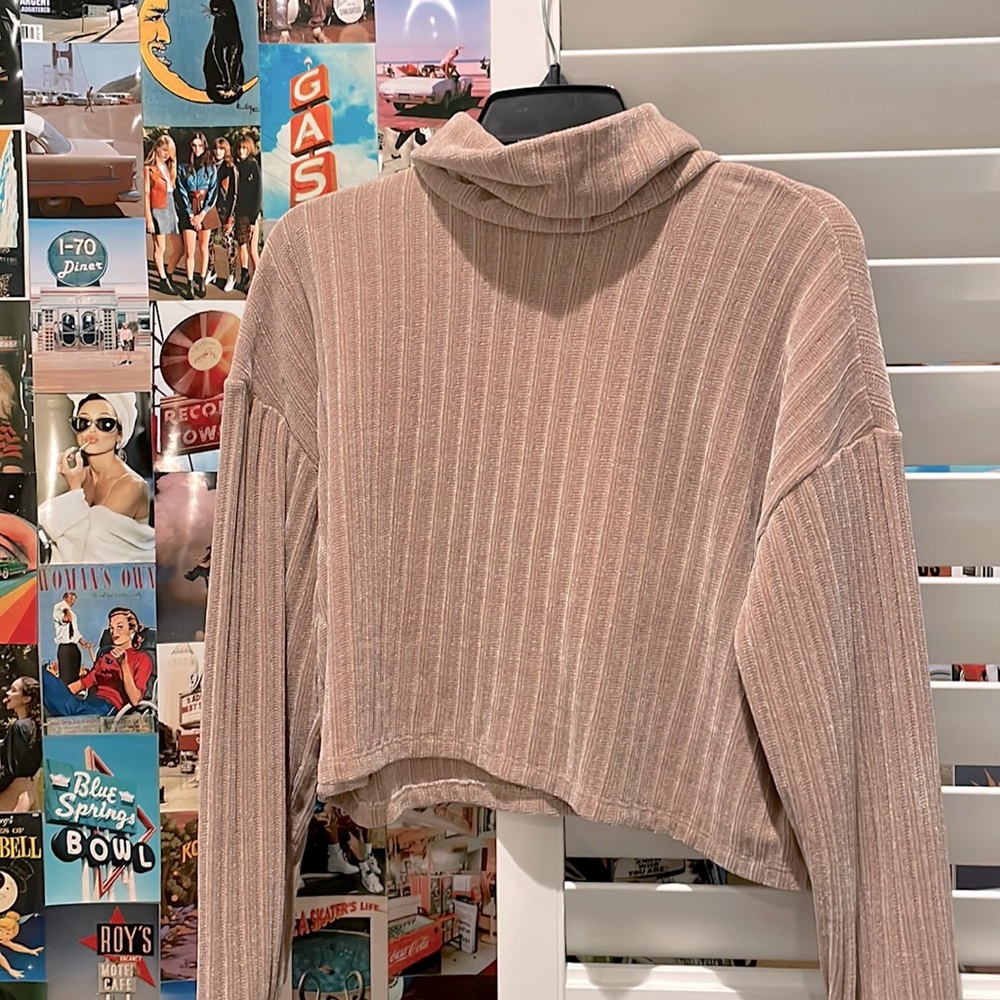 Altar’d State pink turtleneck sweater